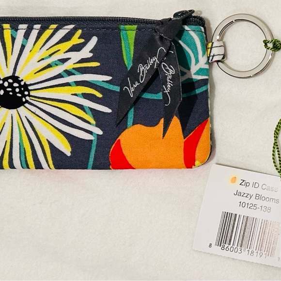 Vera Bradley Zip ID Case Wallet In Jazzy Blooms New - Picture 2 of 2